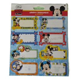 Planche de 16 étiquettes adhésives pour cahier