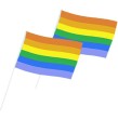 Drapeau arc en ciel papier 14 x 20 cm  les 50