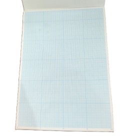 Bloc 30 feuilles papier millimétré 21x29,7 cm bleu