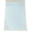 Bloc 30 feuilles papier millimétré 21x29,7 cm bleu