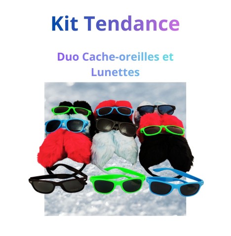 Lot Hiver Fun – Cache-Oreilles & Lunettes Amusantes pour Fêtes