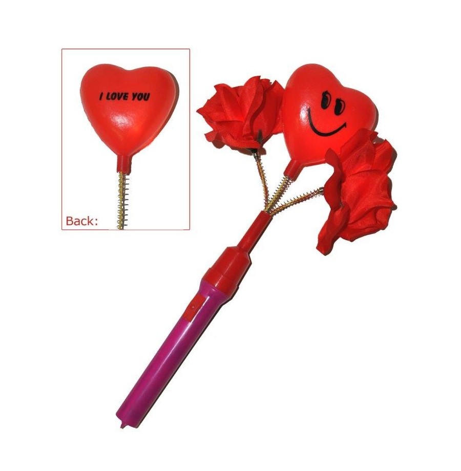 Saint Valentin , Bouquet cœur et fleurs  Lumineux