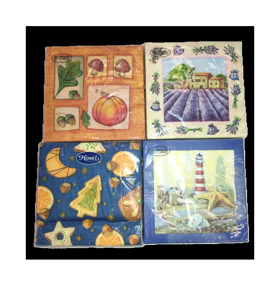 20 serviettes papier 33x33 cm modèles assortis 20 serviettes papier 33x33 cm modèles assortis