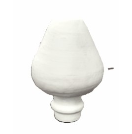 Tête de marionnette en papier maché 105 mm ovale