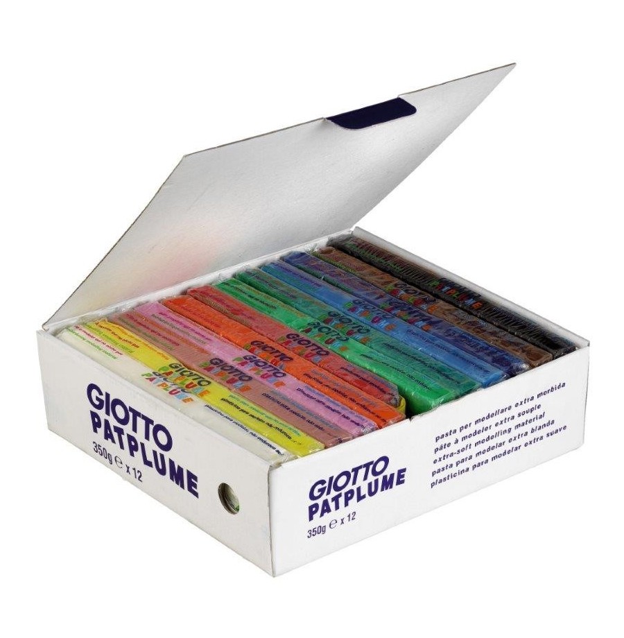 Pâte à modeler "Patplume" 350 gr Assortiment de 12 pains Pâte à modeler "Patplume" 350 gr Assortiment de 12 pains