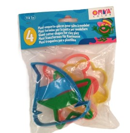 Sachet 4 maxi empote-pièces assortis 10 cm