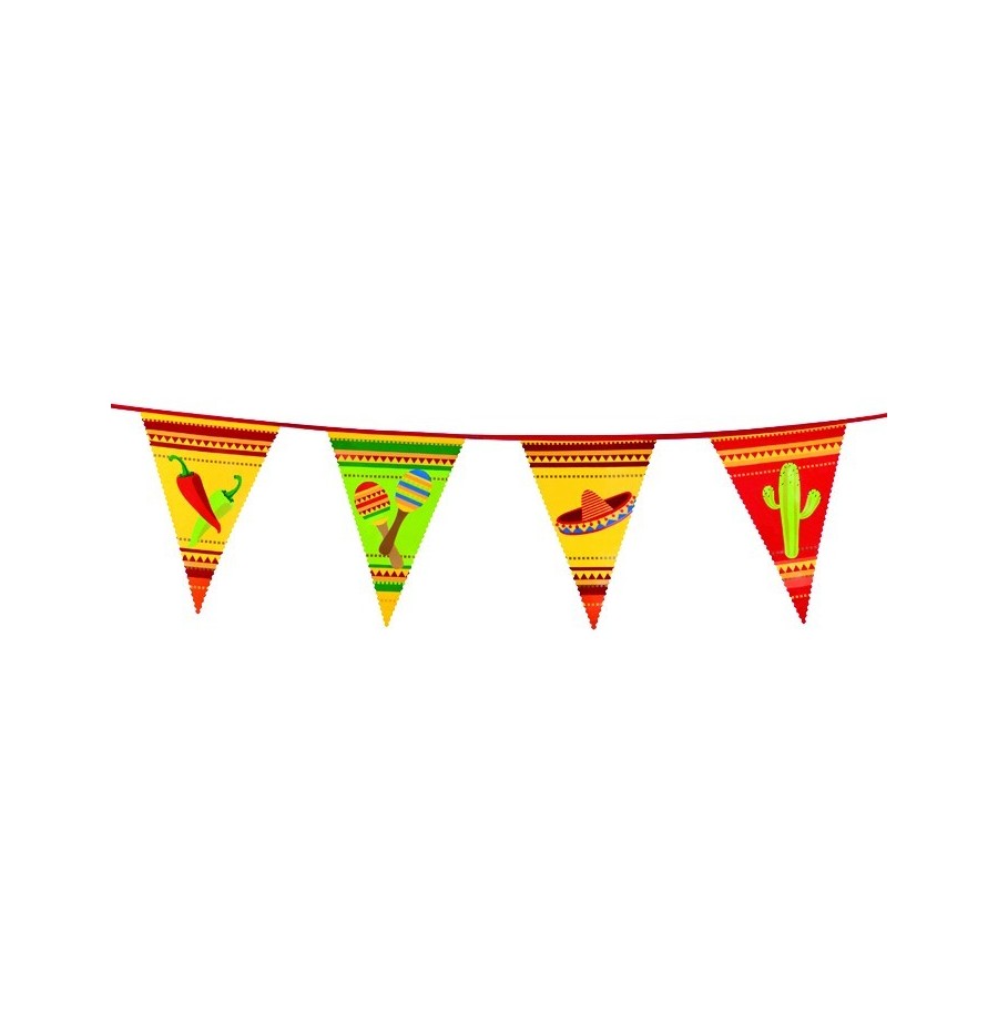 Guirlande FIESTA 6 m (pavillons 30 x 20 cm)