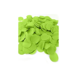 confetti de scène vert prairie, 5 cm de diamètre. le kg