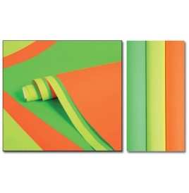 25 Feuilles de papier affiche 90 gr 60 x 80 cm Couleurs fluo