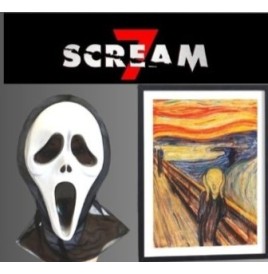 Scream 7 lot de 50 masques "Le Cri"