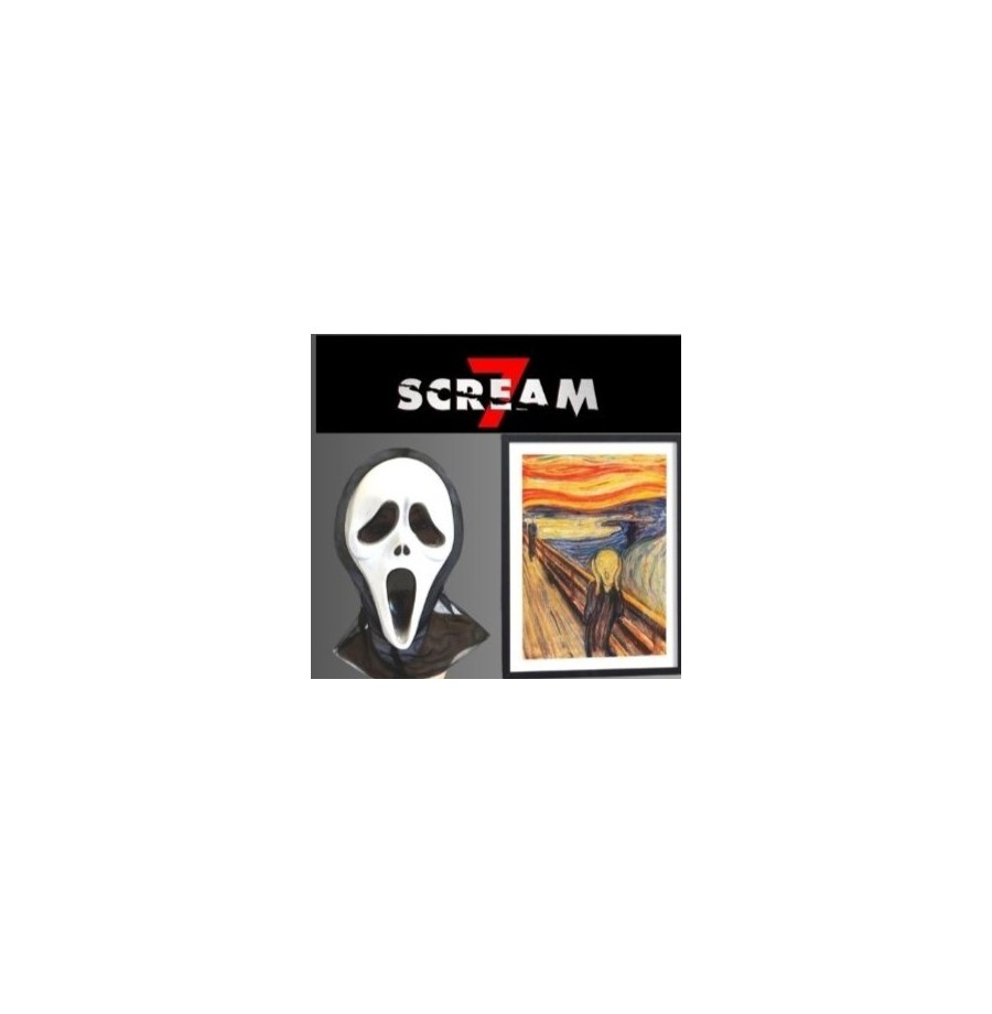 Scream 7 lot de 50 masques "Le Cri"