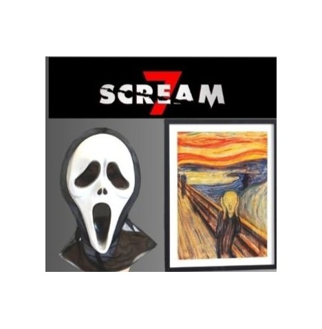 Lot Masques Scream Style Le Cri – Accessoires Soirée Horreur