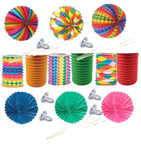 Éclairez vos soirées avec notre lot de lampions colorés !