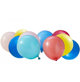10 Ballons latex 16 cm Couleurs assorties