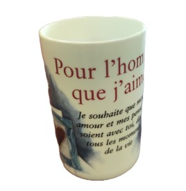 Mug " pour l'homme que j'aime "