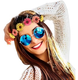 Couronne de fleurs Hippie