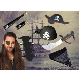 Lot Pirate Accessoires – Sabres, Cache-Œil, Ballons, Bandanas