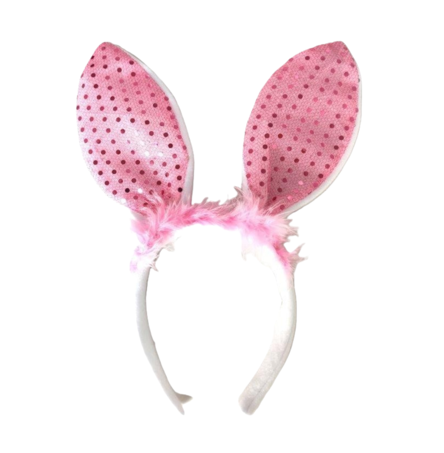 Serre-Tête Bunny Rose – Accessoire Lapin pour Fête & EVJF