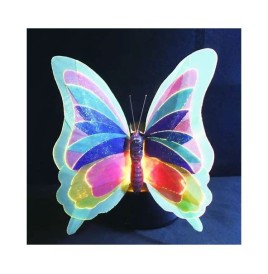 Lampe à fibre optique motif Papillon