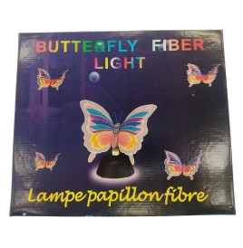 Lampe à fibre optique motif Papillon