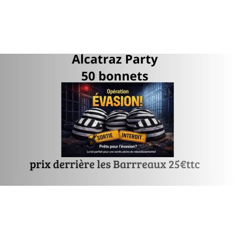 lot de 50 Bonnets de Prisonnier en Tissu