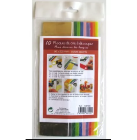 Assortiment 10 plaques de cire 50 x 200 mm