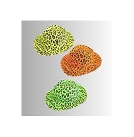 Lot 30 Chapeaux PVC Panthère – Couleurs Flashy | Accessoires Soirée