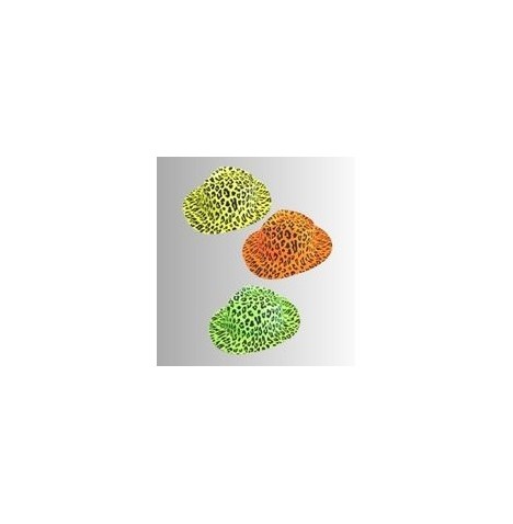 Lot 30 Chapeaux PVC Panthère – Couleurs Flashy | Accessoires Soirée