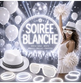 Lot Blanc  – Lunettes, Bracelets, Masques
