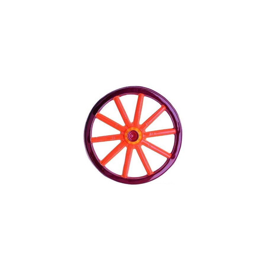 Roue de chariot plastique 3 D  50 X 50 cm