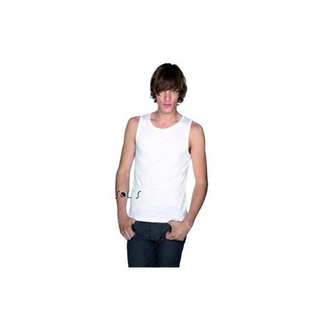 Maillot type  Marcel blanc