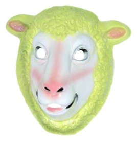 Masque Mouton moyen modèle plastique rigide