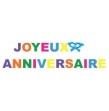 Guirlande Anniversaire géante 4,5m