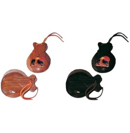 Castagnettes en bois la paire