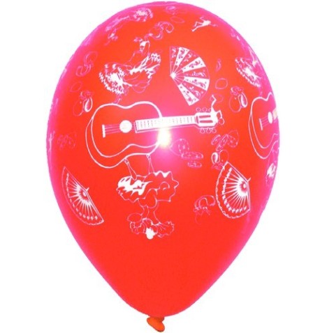 Ballon Espagna 29 cm coul assorties -les 50 - Décoration  pas cher