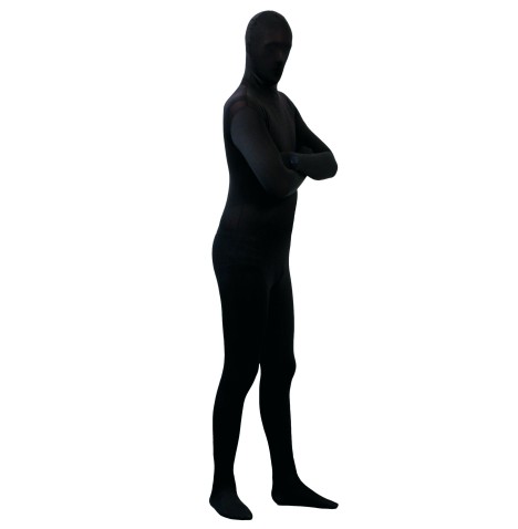 Costume FROTT' MAN Noir M/L - Halloween  pas cher