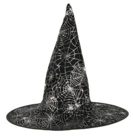 Chapeau sorcière araignée noir - Halloween  pas cher