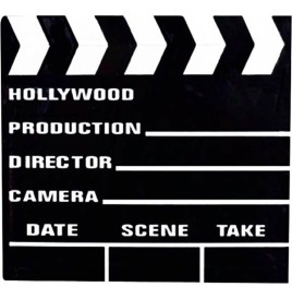 Clap de cinéma 18 x 20 cm avec clapet