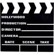 Clap de cinéma 18 x 20 cm avec clapet