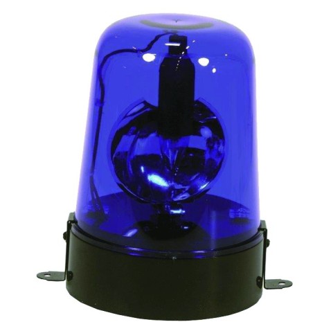 Girophare disco 220 volts 15 w bleu