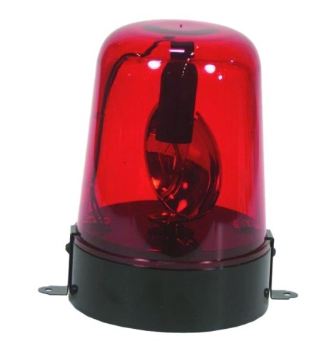 Girophare disco 220 volts 15 w rouge