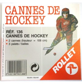 Crosses pour hockey (les 2) + palets