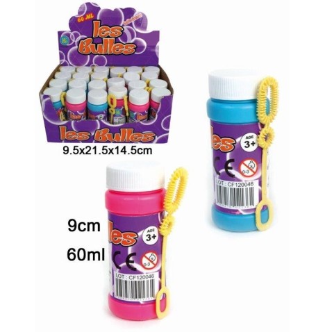 Boite de 24 flacons de bulle de savon 60ml - Pêche mixte  pas cher