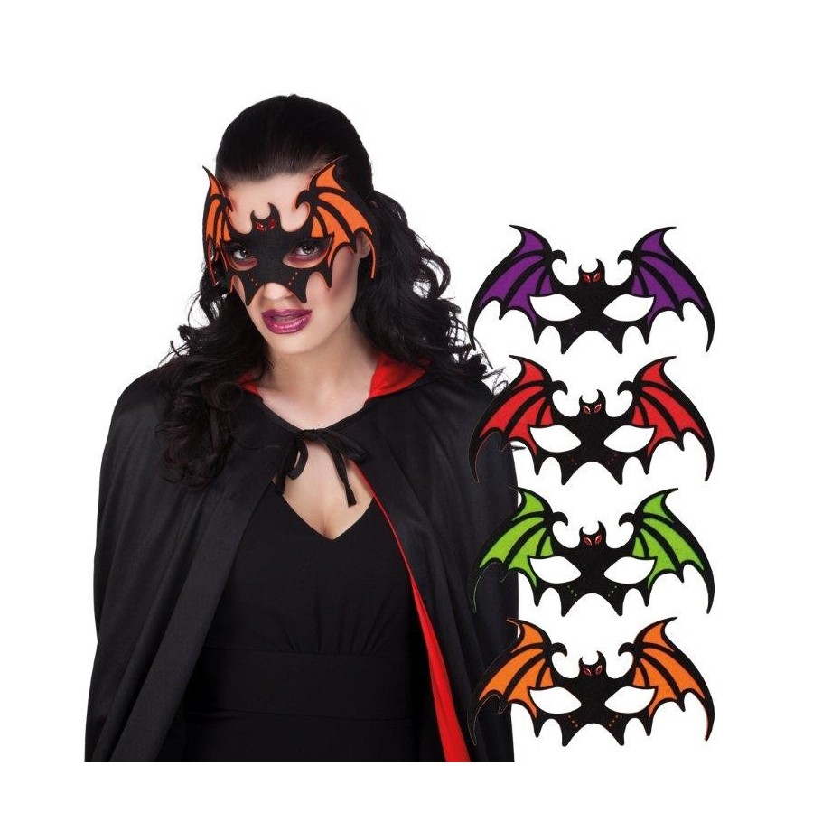 Loup chauve souris feutrine couleurs assorties