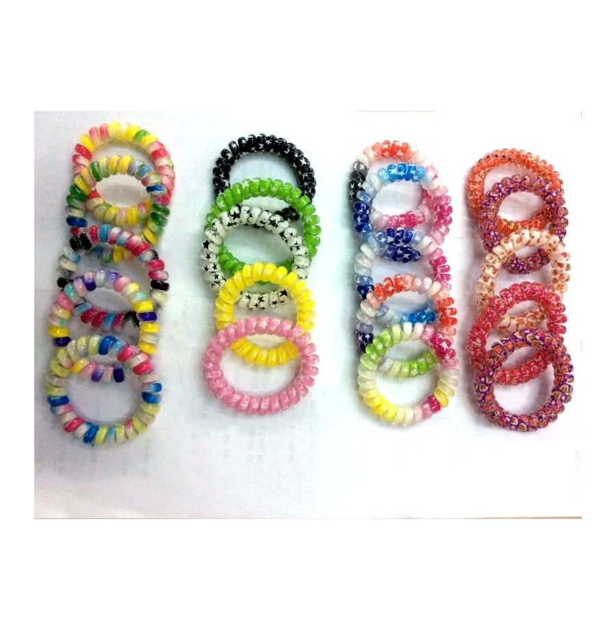 Bracelets  torsades multicolores les 20