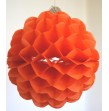 Boules festonnées diam. 20 cm orange