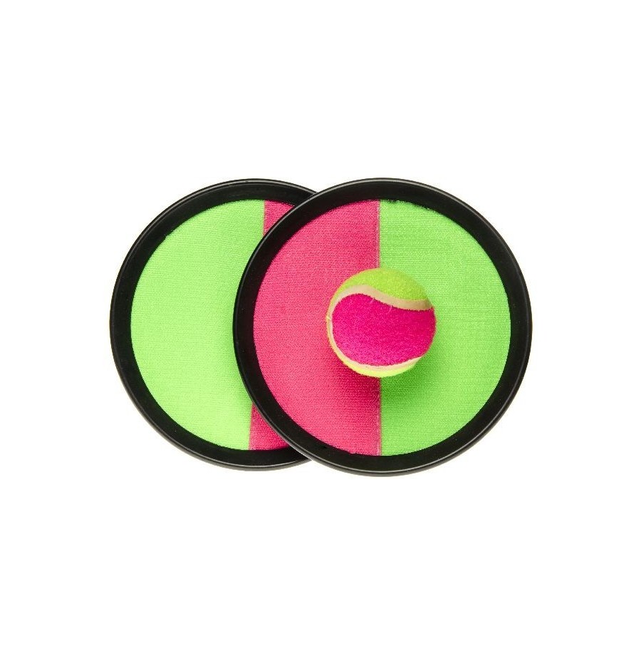 2 Raquettes scratch 18.5 cm+ 1 balle