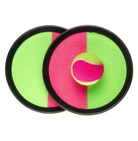 2 Raquettes scratch 18.5 cm+ 1 balle
