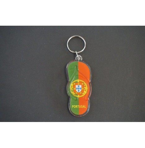 Porte-clé Tong Portugal 7 cm - Porte-clés  pas cher