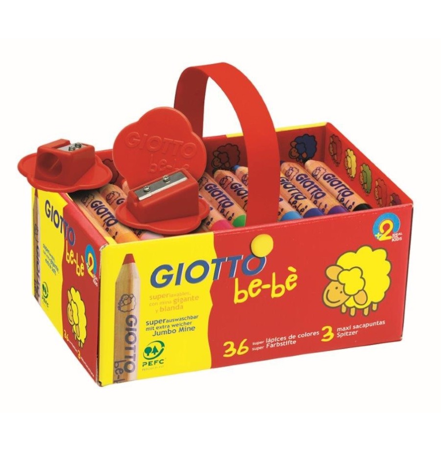 Giotto bébé schoolpack 36 crayons maxi